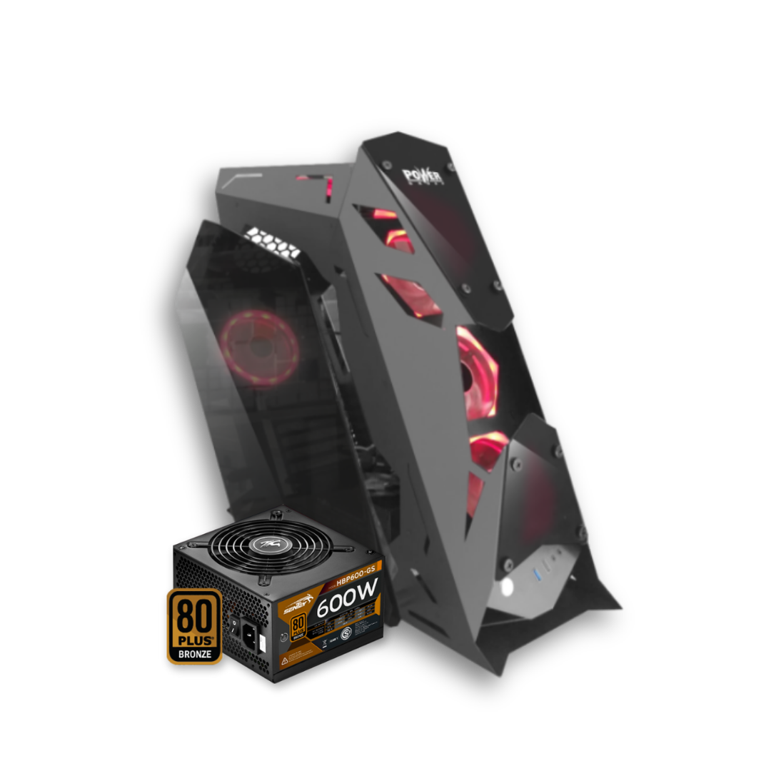 F-937 + FUENTE DE PODER 600W 80 PLUS BRONCE